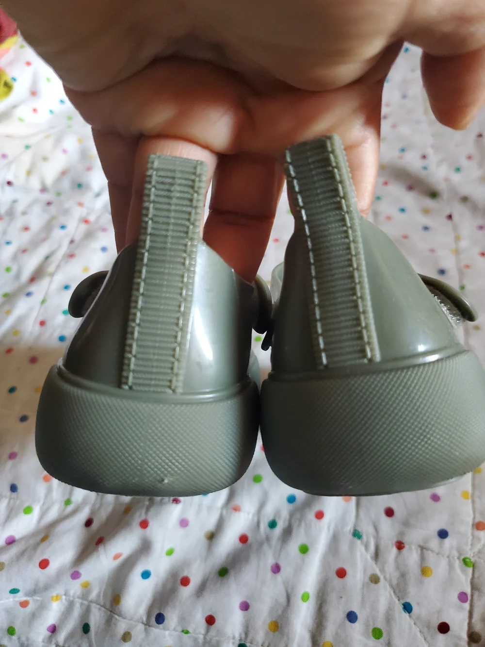 Mini Melissa Olive Green Jelly Sandal - Girls